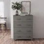 Aparador HAMAR madera maciza de pino gris claro 79x40x103,5 cm de vidaXL, Aparadores - Ref: Foro24-340427, Precio: 110,41 €, ...
