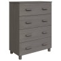 Aparador HAMAR madera maciza de pino gris claro 79x40x103,5 cm de vidaXL, Aparadores - Ref: Foro24-340427, Precio: 111,53 €, ...