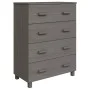 Aparador HAMAR madera maciza de pino gris claro 79x40x103,5 cm de vidaXL, Aparadores - Ref: Foro24-340427, Precio: 110,41 €, ...