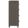 Aparador HAMAR madera maciza de pino gris claro 79x40x103,5 cm de vidaXL, Aparadores - Ref: Foro24-340427, Precio: 111,53 €, ...