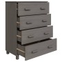 Aparador HAMAR madera maciza de pino gris claro 79x40x103,5 cm de vidaXL, Aparadores - Ref: Foro24-340427, Precio: 111,53 €, ...