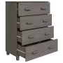 Aparador HAMAR madera maciza de pino gris claro 79x40x103,5 cm de vidaXL, Aparadores - Ref: Foro24-340427, Precio: 110,41 €, ...