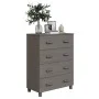 Aparador HAMAR madera maciza de pino gris claro 79x40x103,5 cm de vidaXL, Aparadores - Ref: Foro24-340427, Precio: 110,41 €, ...