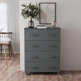 Aparador HAMAR madera maciza de pino gris oscuro 79x40x103,5 cm de vidaXL, Aparadores - Ref: Foro24-340426, Precio: 169,15 €,...