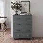 Aparador HAMAR madera maciza de pino gris oscuro 79x40x103,5 cm de vidaXL, Aparadores - Ref: Foro24-340426, Precio: 169,15 €,...