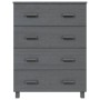Aparador HAMAR madera maciza de pino gris oscuro 79x40x103,5 cm de vidaXL, Aparadores - Ref: Foro24-340426, Precio: 171,87 €,...