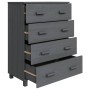 Aparador HAMAR madera maciza de pino gris oscuro 79x40x103,5 cm de vidaXL, Aparadores - Ref: Foro24-340426, Precio: 171,87 €,...