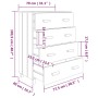 Aparador HAMAR madera maciza de pino gris oscuro 79x40x103,5 cm de vidaXL, Aparadores - Ref: Foro24-340426, Precio: 171,87 €,...