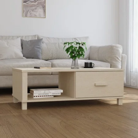 Mesa de centro HAMAR madera maciza pino marrón miel 100x55x35cm de vidaXL, Mesas de centro - Ref: Foro24-340452, Precio: 81,1...