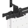 Kit de herrajes para puertas correderas acero negro 152,5 cm en Materiales de construcción | Comprar online en Foru.es