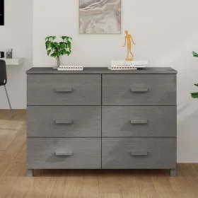 Aparador HAMAR madera maciza de pino gris claro 113x40x80 cm de vidaXL, Aparadores - Ref: Foro24-340451, Precio: 165,19 €, De...