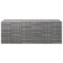 Baúl para cojines de jardín ratán PE gris 291x100,5x104 cm de vidaXL, Cajas de almacenaje para exteriores - Ref: Foro24-31723...