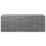 Baúl para cojines de jardín ratán PE gris 291x100,5x104 cm de vidaXL, Cajas de almacenaje para exteriores - Ref: Foro24-31723...