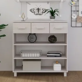 HAMAR solid white pine wood console table 90x35x90 cm by vidaXL, Side tables - Ref: Foro24-340465, Price: 144,91 €, Discount: %