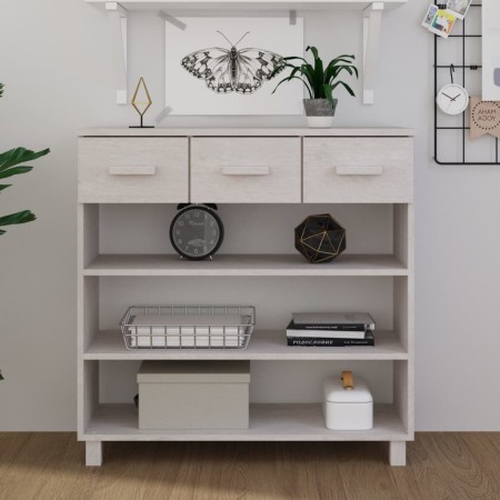 Mesa consola HAMAR madera maciza de pino blanco 90x35x90 cm de vidaXL, Mesas auxiliares - Ref: Foro24-340465, Precio: 147,61 ...