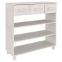 HAMAR solid white pine wood console table 90x35x90 cm by vidaXL, Side tables - Ref: Foro24-340465, Price: 144,91 €, Discount: %