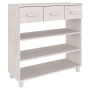 Mesa consola HAMAR madera maciza de pino blanco 90x35x90 cm de vidaXL, Mesas auxiliares - Ref: Foro24-340465, Precio: 147,61 ...