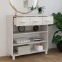 HAMAR solid white pine wood console table 90x35x90 cm by vidaXL, Side tables - Ref: Foro24-340465, Price: 144,91 €, Discount: %