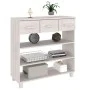 HAMAR solid white pine wood console table 90x35x90 cm by vidaXL, Side tables - Ref: Foro24-340465, Price: 144,91 €, Discount: %