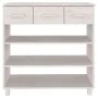 HAMAR solid white pine wood console table 90x35x90 cm by vidaXL, Side tables - Ref: Foro24-340465, Price: 144,91 €, Discount: %