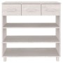 Mesa consola HAMAR madera maciza de pino blanco 90x35x90 cm de vidaXL, Mesas auxiliares - Ref: Foro24-340465, Precio: 147,61 ...