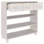 HAMAR solid white pine wood console table 90x35x90 cm by vidaXL, Side tables - Ref: Foro24-340465, Price: 144,91 €, Discount: %