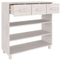 Mesa consola HAMAR madera maciza de pino blanco 90x35x90 cm de vidaXL, Mesas auxiliares - Ref: Foro24-340465, Precio: 147,61 ...