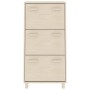 Zapatero HAMAR madera pino maciza marrón miel 59,5x35x117 cm de vidaXL, Zapateros y organizadores de calzado - Ref: Foro24-34...