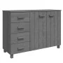 HAMAR sideboard made of solid dark gray pine wood 113x40x80 cm by vidaXL, Sideboards - Ref: Foro24-340446, Price: 166,52 €, D...