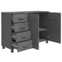 HAMAR sideboard made of solid dark gray pine wood 113x40x80 cm by vidaXL, Sideboards - Ref: Foro24-340446, Price: 166,52 €, D...