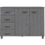 HAMAR sideboard made of solid dark gray pine wood 113x40x80 cm by vidaXL, Sideboards - Ref: Foro24-340446, Price: 166,52 €, D...