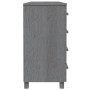 Aparador HAMAR madera maciza pino gris oscuro 113x40x80 cm de vidaXL, Aparadores - Ref: Foro24-340446, Precio: 168,93 €, Desc...