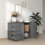 Aparador HAMAR madera maciza pino gris oscuro 113x40x80 cm de vidaXL, Aparadores - Ref: Foro24-340446, Precio: 168,93 €, Desc...