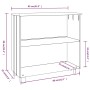 Aparador HAMAR madera maciza de pino blanca 85x35x80 cm de vidaXL, Aparadores - Ref: Foro24-340501, Precio: 61,42 €, Descuent...