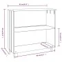 Aparador HAMAR madera maciza de pino blanca 85x35x80 cm de vidaXL, Aparadores - Ref: Foro24-340501, Precio: 60,72 €, Descuent...