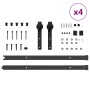 Kit de herrajes para puertas correderas acero negro 305 cm en Materiales de construcción | Comprar online en Foru.es