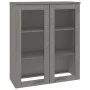 Aparador superior HAMAR pino macizo gris claro 85x35x100 cm de vidaXL, Aparadores - Ref: Foro24-340507, Precio: 145,77 €, Des...