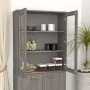 Aparador superior HAMAR pino macizo gris claro 85x35x100 cm de vidaXL, Aparadores - Ref: Foro24-340507, Precio: 145,77 €, Des...