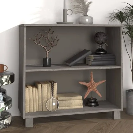Aparador HAMAR madera maciza de pino gris claro 85x35x80 cm de vidaXL, Aparadores - Ref: Foro24-340503, Precio: 73,40 €, Desc...
