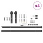 Kit de herrajes para puertas correderas acero negro 427 cm en Materiales de construcción | Comprar online en Foru.es