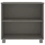 Aparador HAMAR madera maciza de pino gris claro 85x35x80 cm de vidaXL, Aparadores - Ref: Foro24-340503, Precio: 73,40 €, Desc...