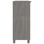 Aparador HAMAR madera maciza de pino gris claro 85x35x80 cm de vidaXL, Aparadores - Ref: Foro24-340503, Precio: 74,45 €, Desc...