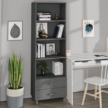 HAMAR solid dark gray pine wood sideboard 60x35x180 cm by vidaXL, Sideboards - Ref: Foro24-340490, Price: 131,70 €, Discount: %