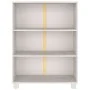 Estantería HAMAR madera maciza de pino blanca 85x35x112 cm de vidaXL, Librerías y estanterías - Ref: Foro24-340485, Precio: 7...