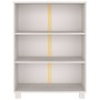 Estantería HAMAR madera maciza de pino blanca 85x35x112 cm de vidaXL, Librerías y estanterías - Ref: Foro24-340485, Precio: 7...