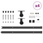 Kit de herrajes para puertas correderas acero negro 305 cm en Materiales de construcción | Comprar online en Foru.es