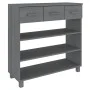 Dark gray solid pine wood console table 90x35x90 cm by vidaXL, Side tables - Ref: Foro24-340466, Price: 101,71 €, Discount: %