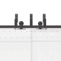 Kit de herrajes para puertas correderas acero negro 427 cm en Materiales de construcción | Comprar online en Foru.es