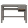 Escritorio HAMAR madera maciza de pino gris claro 110x40x75 cm de vidaXL, Escritorios - Ref: Foro24-340459, Precio: 78,54 €, ...