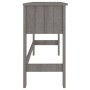 Escritorio HAMAR madera maciza de pino gris claro 110x40x75 cm de vidaXL, Escritorios - Ref: Foro24-340459, Precio: 78,54 €, ...